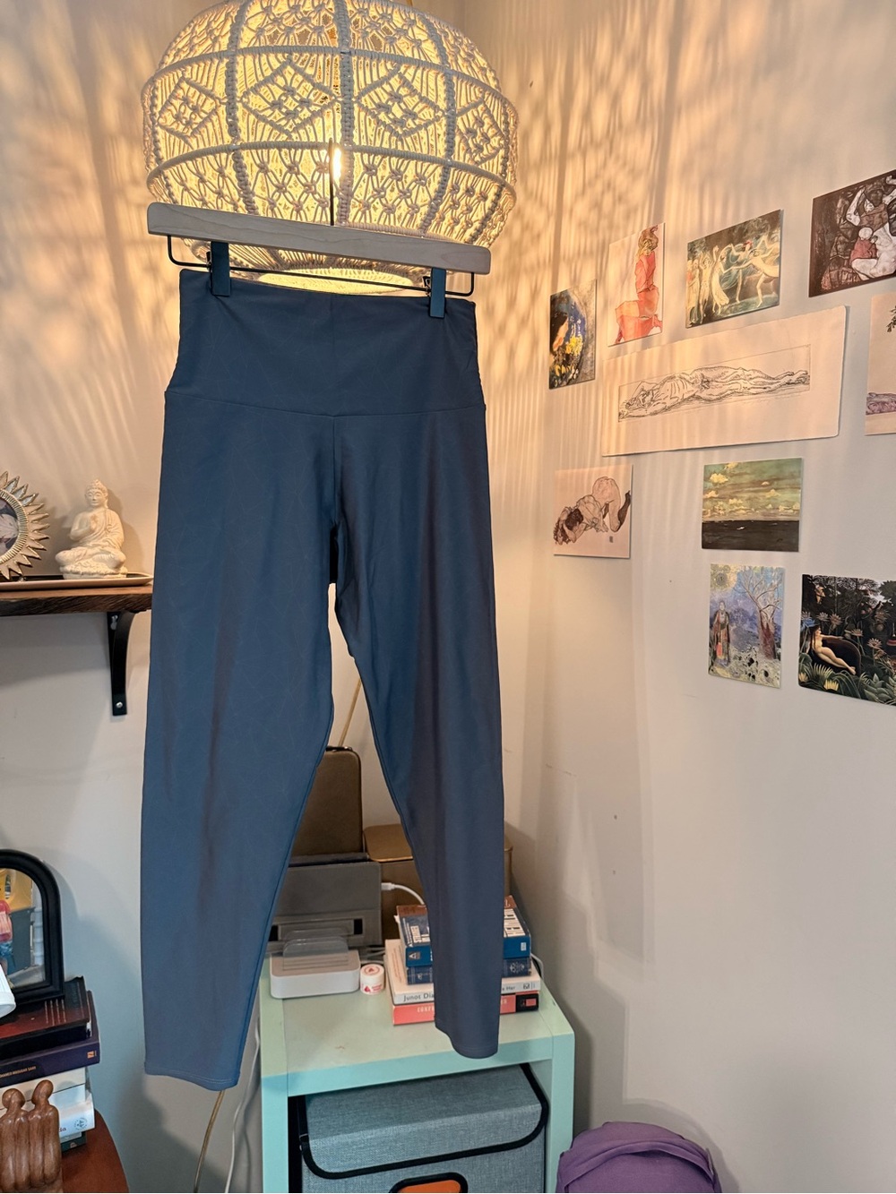 Onzie Grey Geometric-patterned Leggings